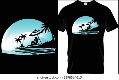 Summer california ocean side stylish t-shirt trendy design with palm trees silhouettes, typography, print, vector illustration.