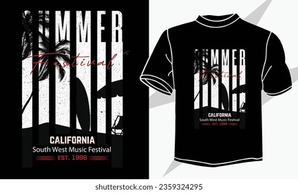 summer California t shirt design