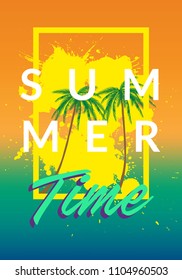 Summer California Tumblr Backgrounds Set With Palms Sky And Sunset Placard Poster Flyer Summer California Tumblr Backgrounds Set With Palms Sky And Sunset Placard Poster Flyer
