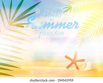 Summer calligraphic designs template. EPS10