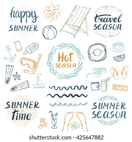 夏 手書き のイラスト素材 画像 ベクター画像 Shutterstock