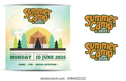 Summer camp Announcement Design for School