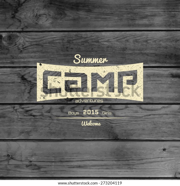 Download Summer Camp Badges Logos Labels Any Stock Vector (Royalty ...