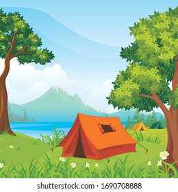 Camping Cartoon Images, Stock Photos & Vectors | Shutterstock