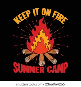 Sommerlager, Design-Hemd-Feuerwehr