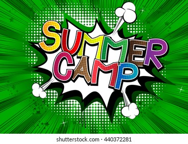 Summer Camp - Comic book style word