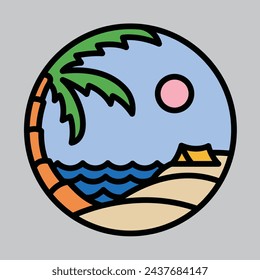 Summer camp graphic illustration vector art t-shirt design