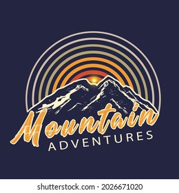 Summer Camp Mountaineering Vintage Outdoors Great for shirts, stamps, stickers, templates, logos and labels