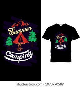 Summer Camp T Shirt and Cute Summer Camp design