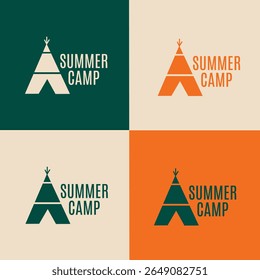 Summer Camp Tent Design Perfect for Sticker, Apparel, etc