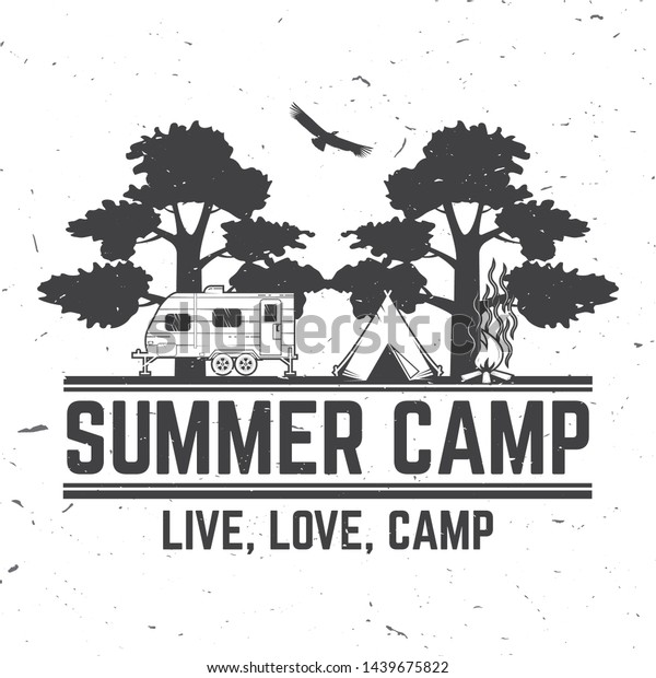 Download Summer Camp Vector Illustration Concept Shirt Stock Vector ...