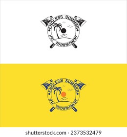 Logo-Design der Sommerkampagne mit Beachblick