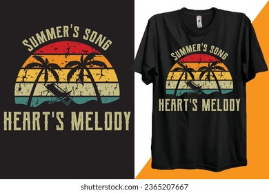 Summer Camping Hiking T-shirt Design