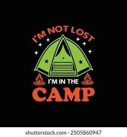 Summer camping t shirt Design