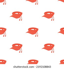 Summer cap pattern seamless background texture repeat wallpaper geometric vector