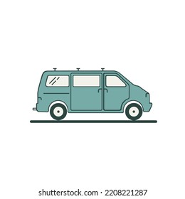 diseño del símbolo del logotipo de desplazamiento del vector del vehículo de verano