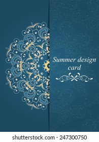Summer card can be used for website decoration, card, menu, banner or other holiday design