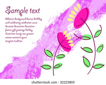 summer card with place for text