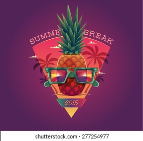 Summer card / poster / template. Vector illustration.