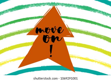 Summer Card, Tag, Party Invitation, Memory Card Design. Watercolor Sailor Stripes with Lettering Quote Text. Adventure Mood, Holiday, Traveling, Ads Design, Sale, Offer, Discount Summer Card or Tag.