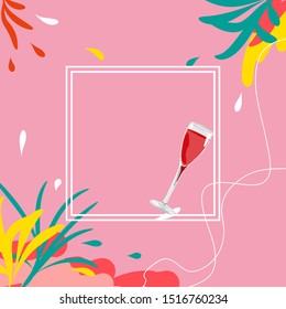 Summer Card Vector Graphic Design