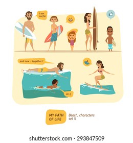 Summer characters collection