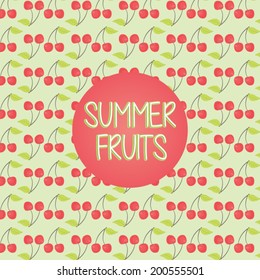 Summer cherry pattern
