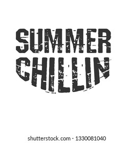 Summer chillin graphic for t-shirt.slogan for t-shirt