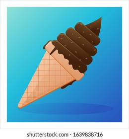 Summer Chocolate Ice Cream that illustrates refreshing and delicious summer food.