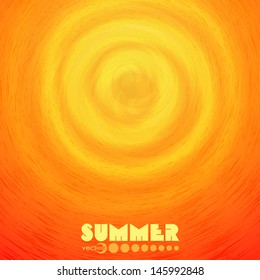 Summer  circles.  Vector illustration. Eps 10.