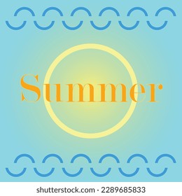 Círculos de verano y brillantez cálida