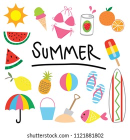 Summer clip art collections