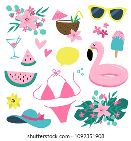 Summer Clipart Collection. Vector elements