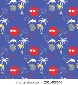 summer clipart seamless pattern for any kinds