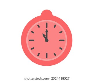 Design de ícone de relógio de verão com toranja. Ícones frutíferos do tempo.