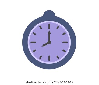 Summer clock icon design with grapes. Fruit icons of time.