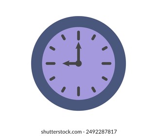 Summer clock icon design with grapes. Fruit icons of time.