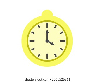 Sommeruhr-Icon-Design mit Zitrone, Banane oder Melone. Früchte Ikonen der Zeit.