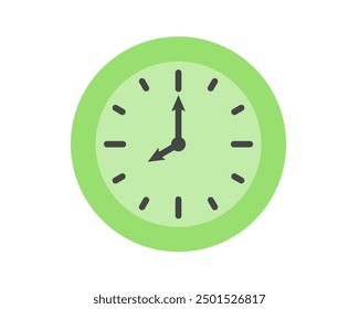 Summer clock icon design with lime. Fruit icons of time.