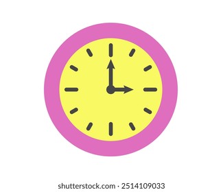 Summer clock icon design with pitaya, dragon fruit. Fruit icons of time.