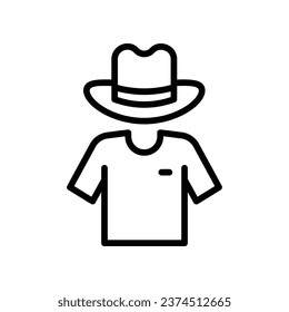 Icono del vestido de verano aislar la ilustración del material del vector de fondo blanco