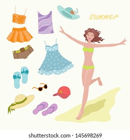 Summer  clothes for  young  woman