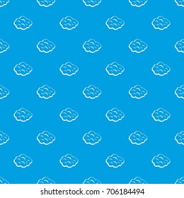Summer cloud pattern repeat seamless in blue color for any design. Vector geometric illustration