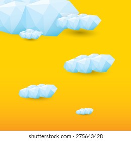 summer cloud sky vector.