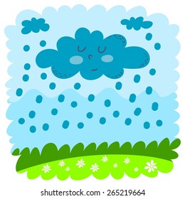 summer clouds print