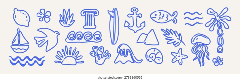 Summer coastal boho icon