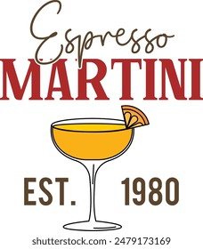 Summer Cocktail Design, Summer Cocktail T-shirt Design, Summer Cocktail Design Template