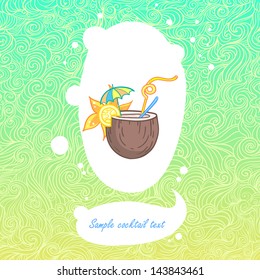 Summer cocktail for a hot season.