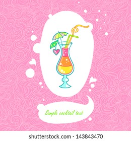 Summer cocktail for a hot season.