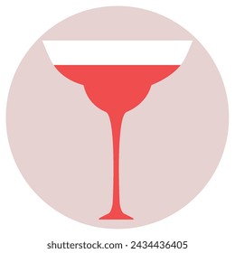 Summer Cocktail Party. Drinks logo. Bar Menu Design Template. Happy Hour. Vector illustration